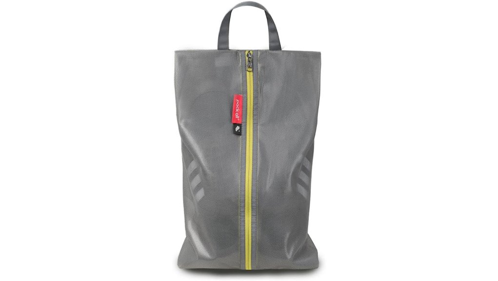 plus sized grey water resistant shoebag
