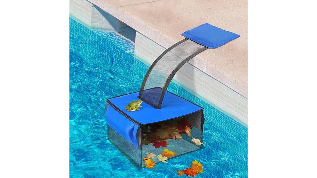 pool leaf catcher ramp