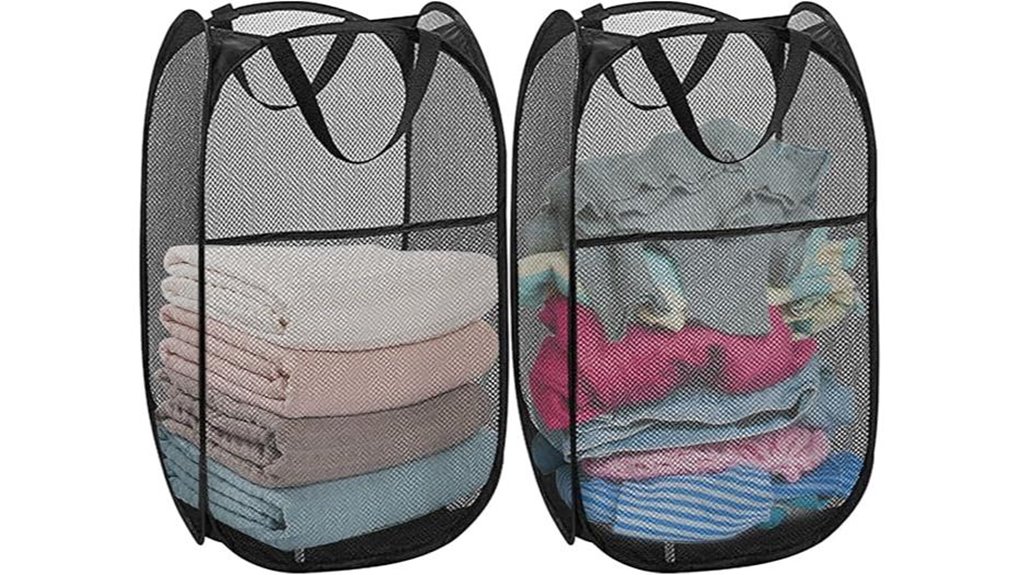 pop up collapsible mesh hampers