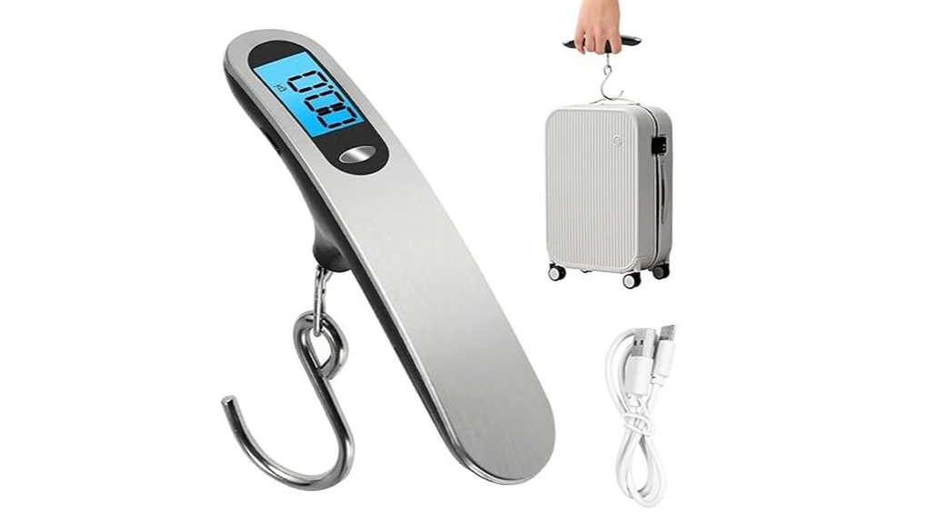 portable 110lb usb luggage scale
