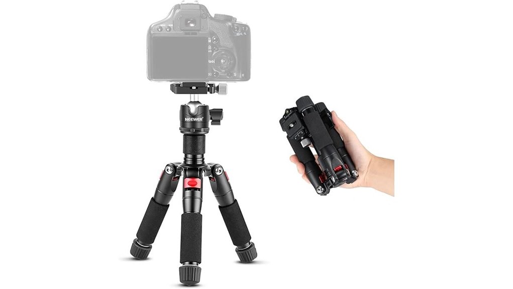 portable 20 inch aluminum desktop tripod