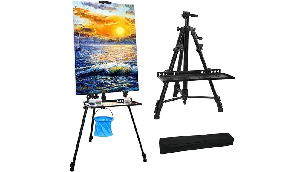 portable adjustable aluminum easel stand