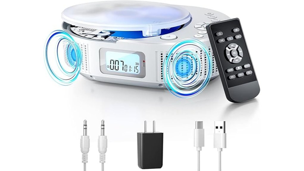 portable bluetooth cd boombox