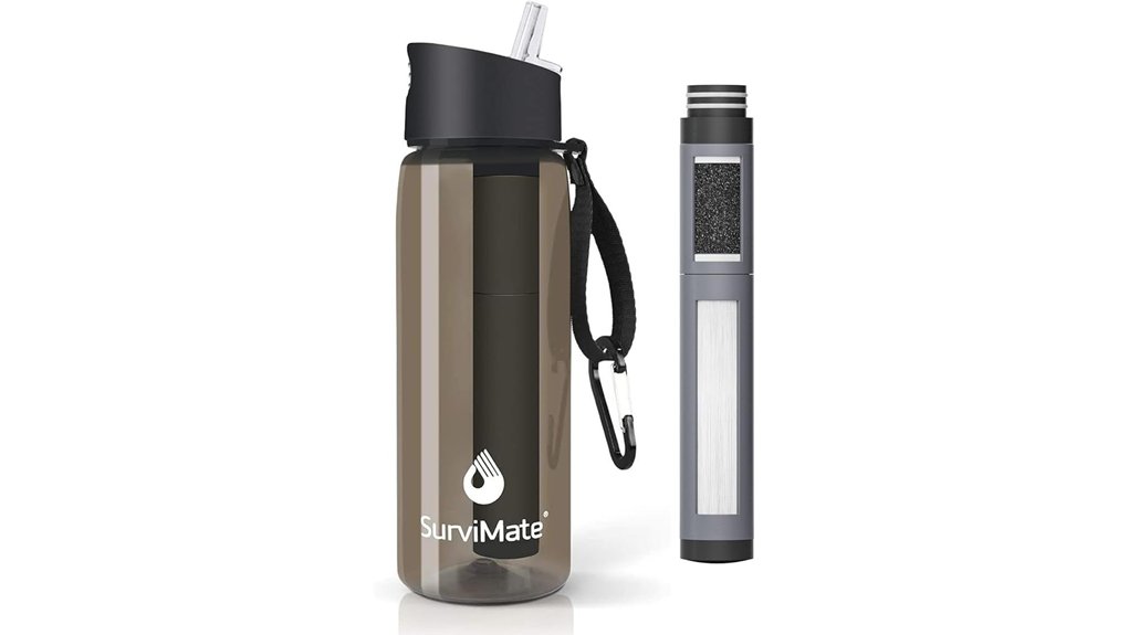 portable five stage ultrafiltration bottle