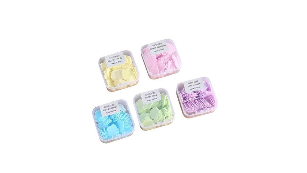 portable fruit scented paper soap