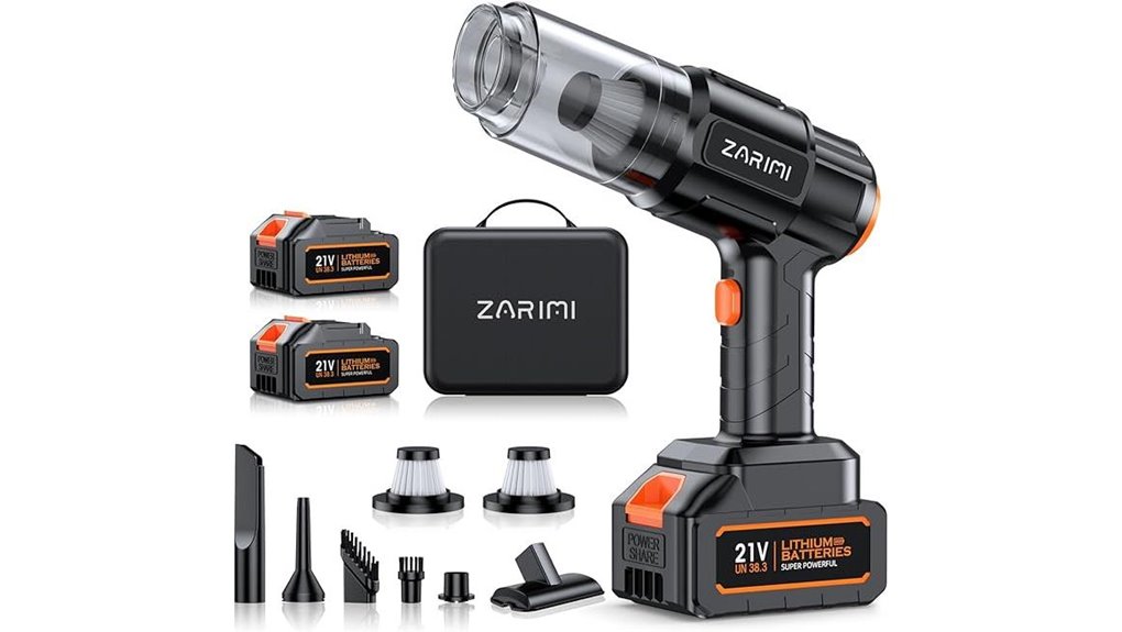 portable graphite cordless car vacuum