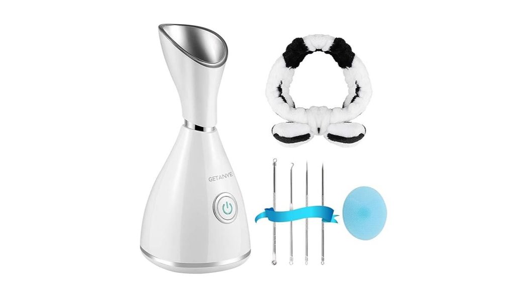 portable nano ionic facial steamer kit