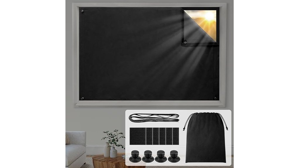 portable no drill blackout curtains