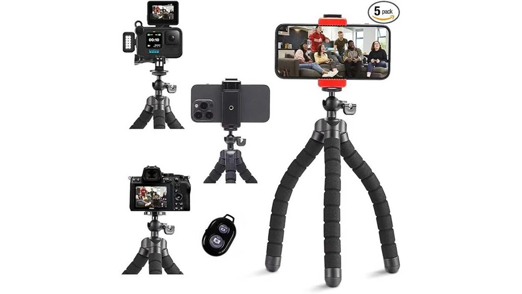 portable octopus phone tripod