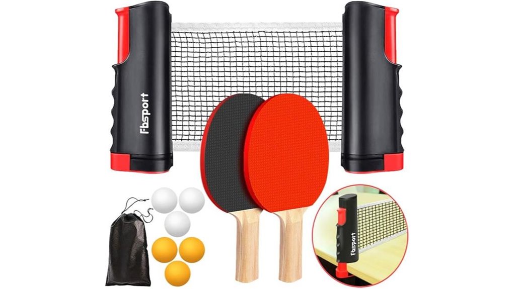 portable ping pong set