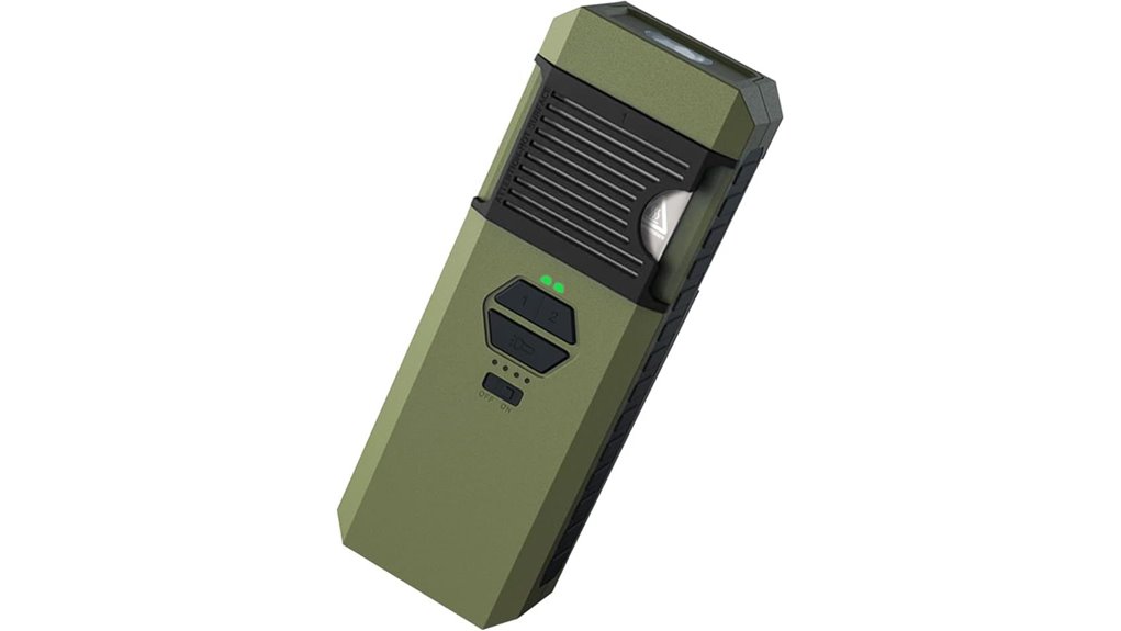 portable rechargeable heat controlled repeller