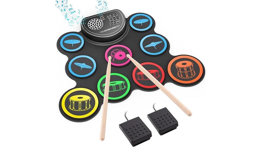 portable roll up electronic drumset