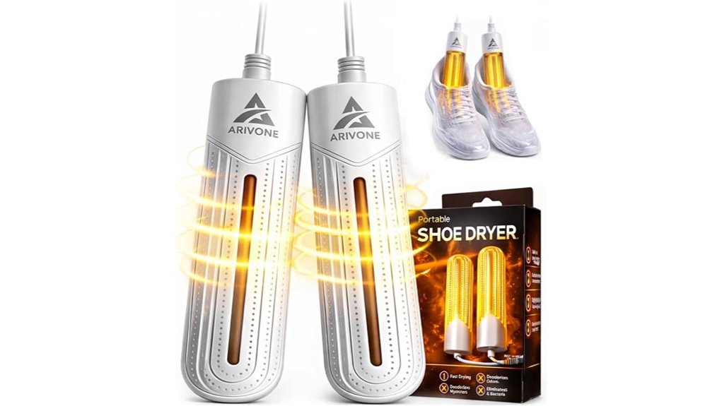 portable silent boot glove dryer