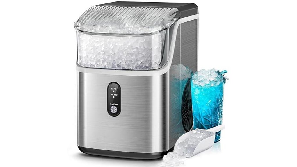 portable silver nugget ice maker