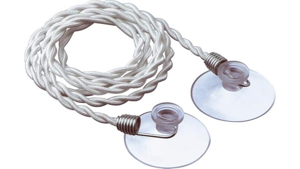 portable suction cup hanging clothesline