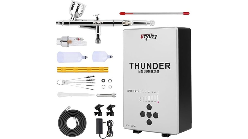 portable ultra quiet airbrush kit