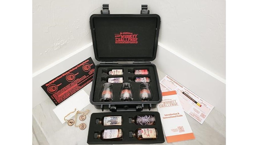portable whiskey tasting travel kit