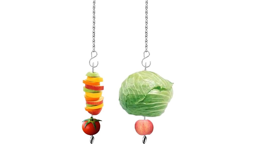 poultry chicken veggie skewer feeder