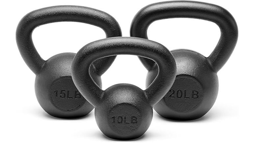 powder coated cast iron kettlebell