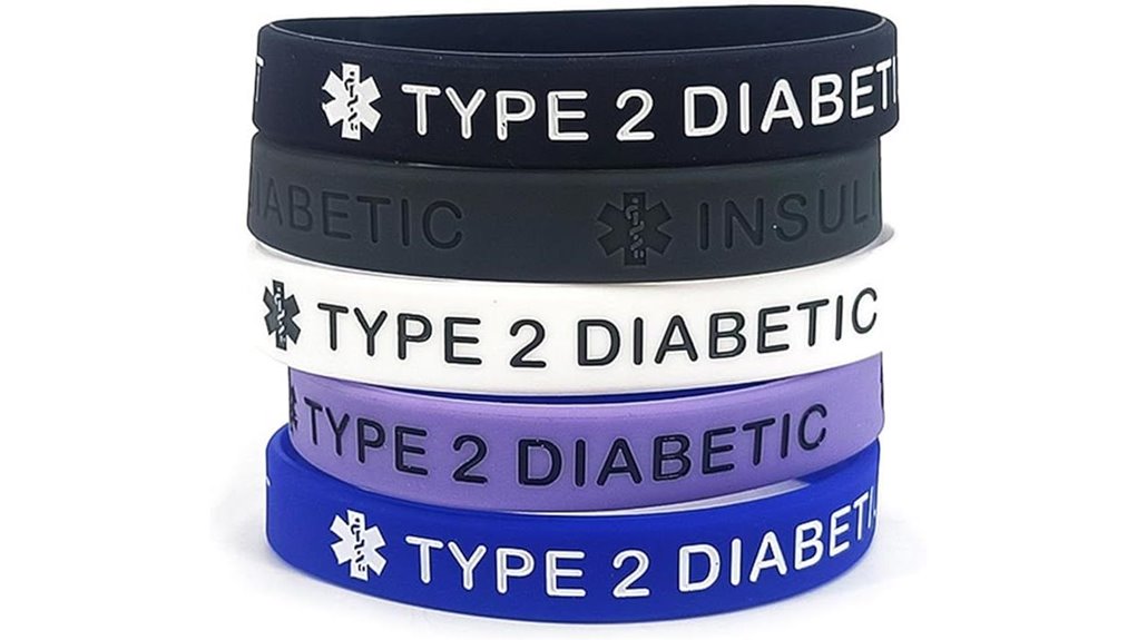 poyamuse diabetic medical bracelets pack