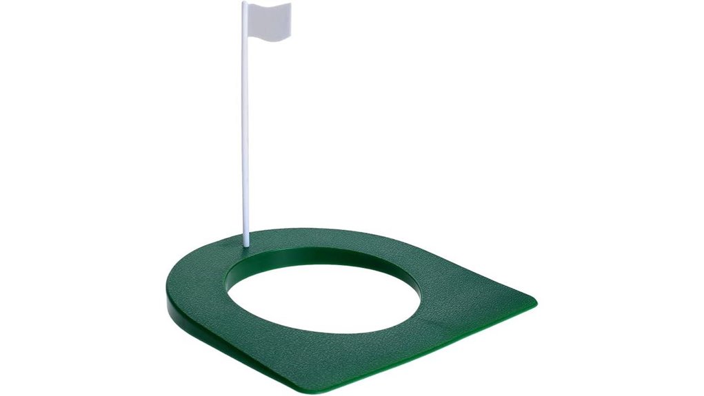 practice putting cup with flag