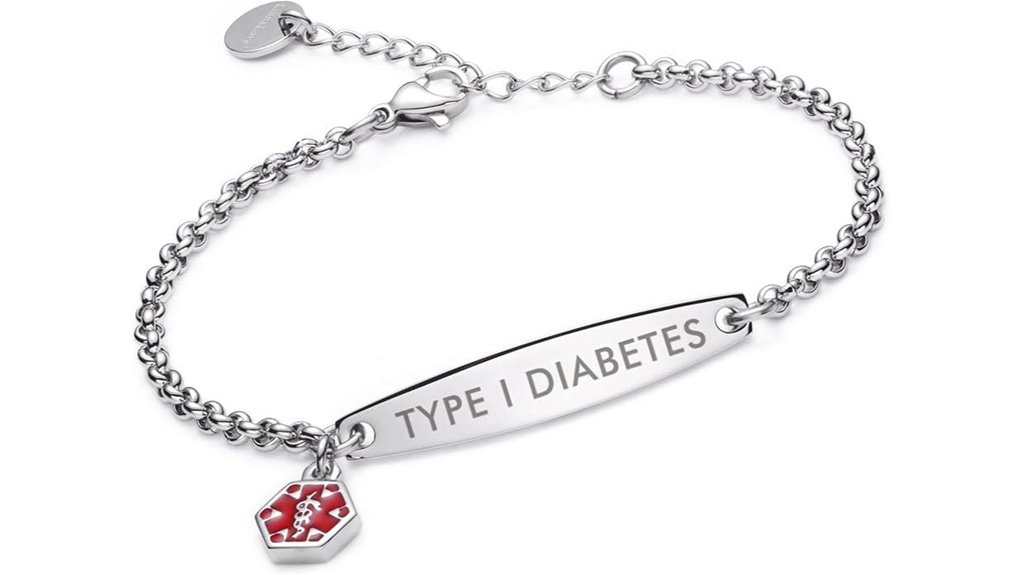 pre engraved women s medical bracelet