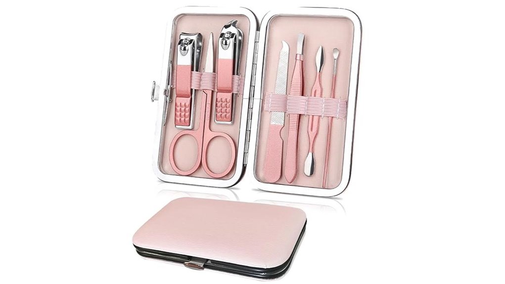 premium 7 in 1 stainless steel manicure pedicure kit