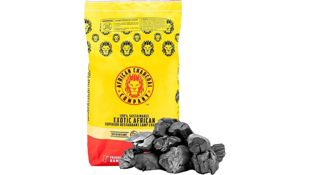 premium african hardwood lump charcoal