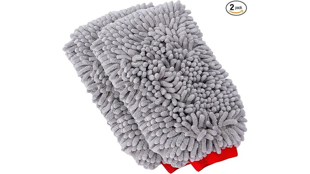 premium chenille car wash mitts