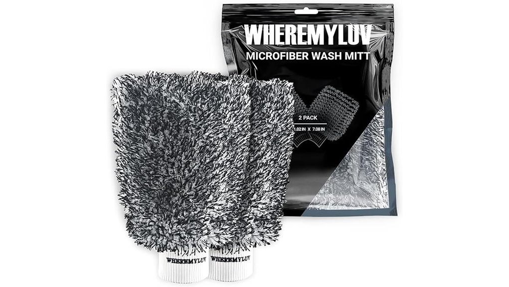 premium microfiber car wash mitts