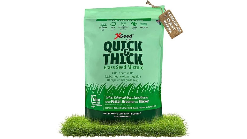 premium quick germinating 3lb lawn seed