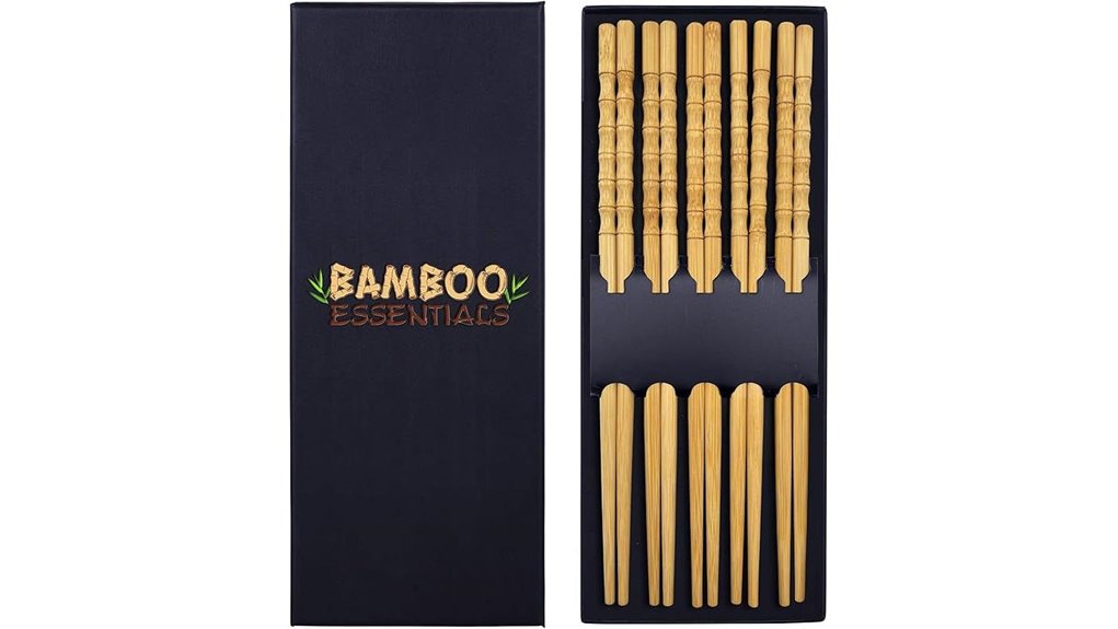 premium reusable bamboo sushi chopsticks