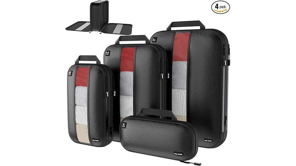 premium ultralight travel packing cubes