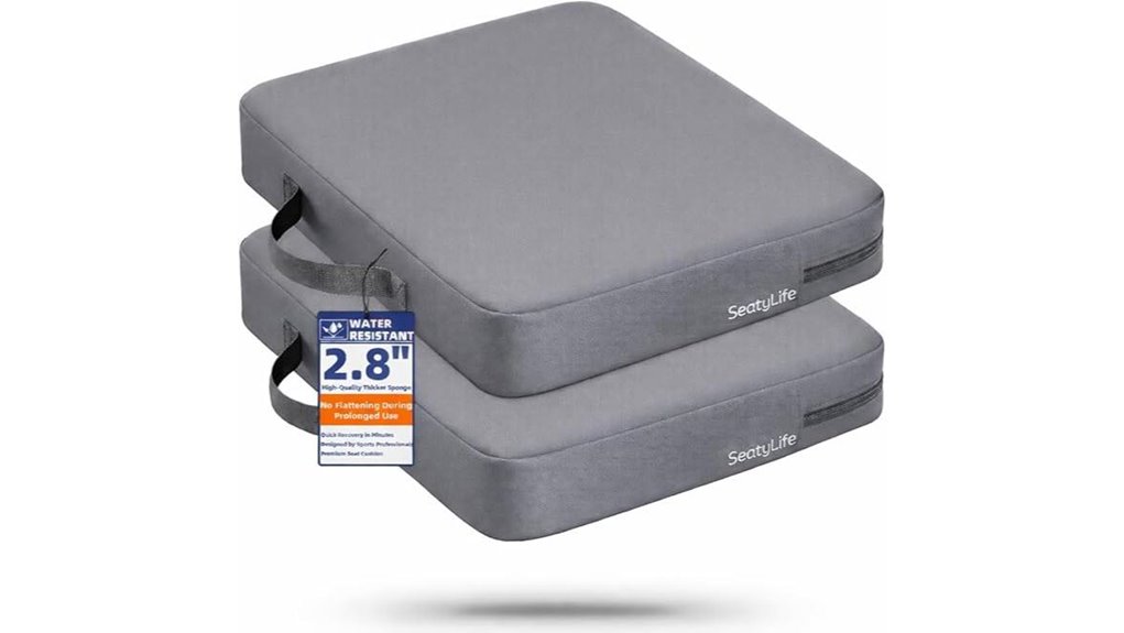 premium waterproof extra thick bleacher cushions