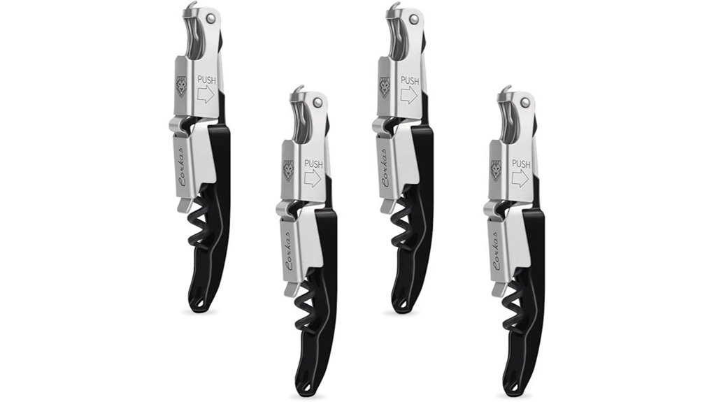 professional black waiter corkscrews pack