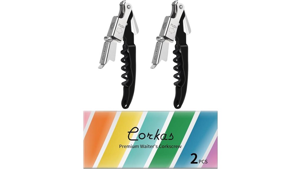 professional waiter corkscrew set