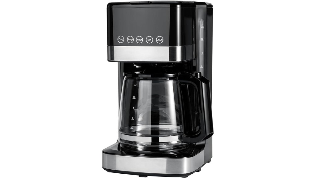 programmable 12 cup drip coffee maker