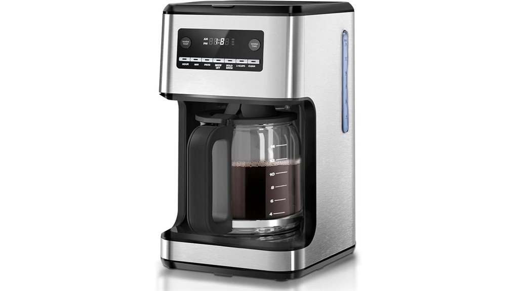 programmable 14 cup drip coffee maker