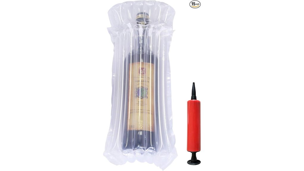 protective wine bottle bubble sleeves