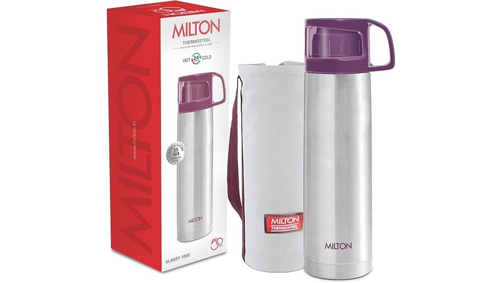 purple milton 1000ml vacuum flask