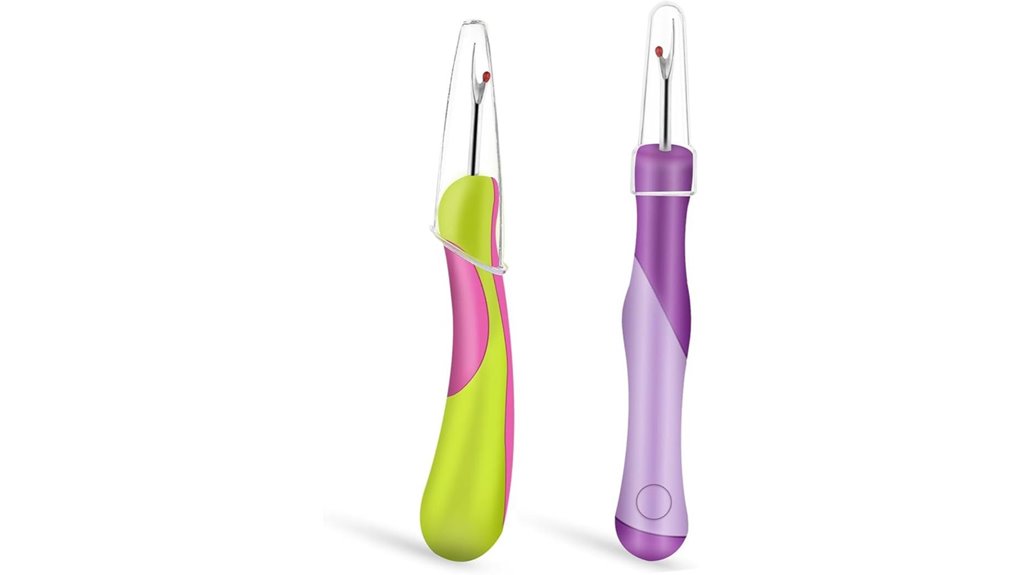purple sewing seam rippers