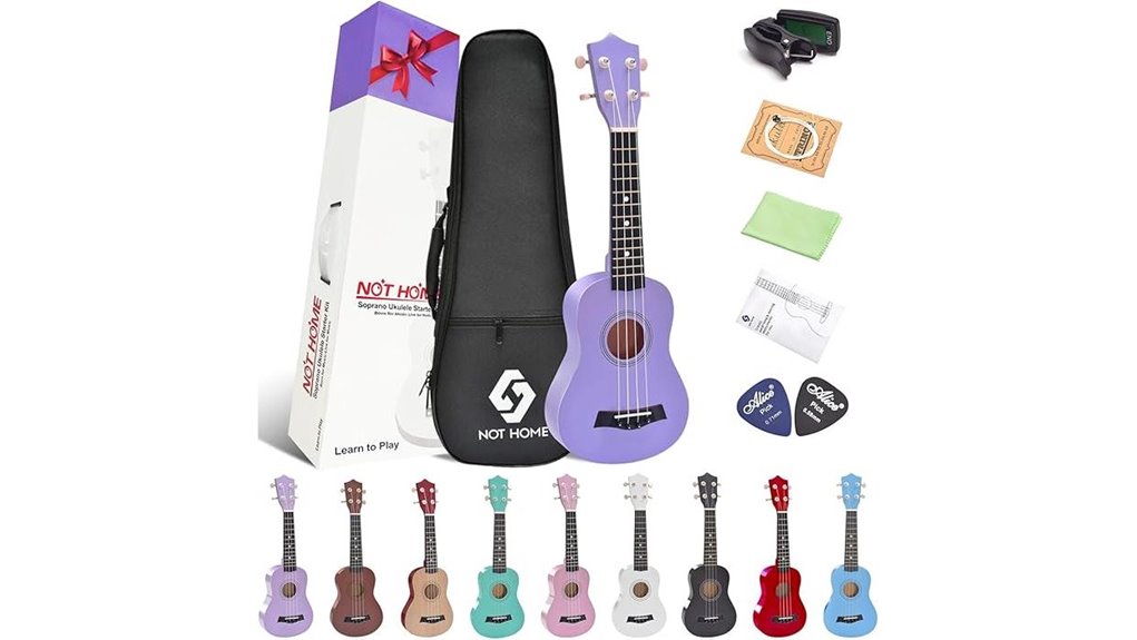 purple soprano 21 basswood ukulele