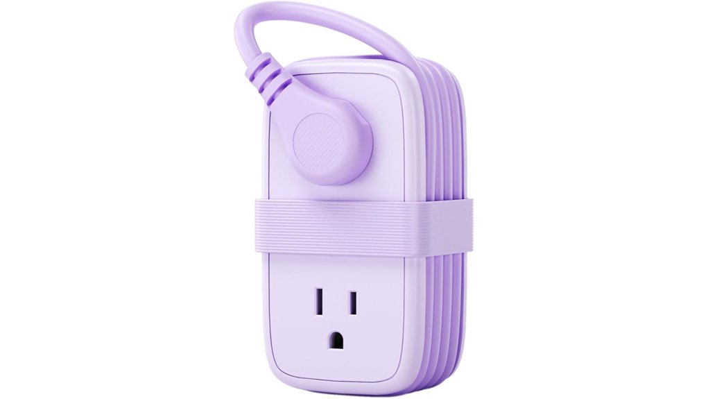 purple travel power strip