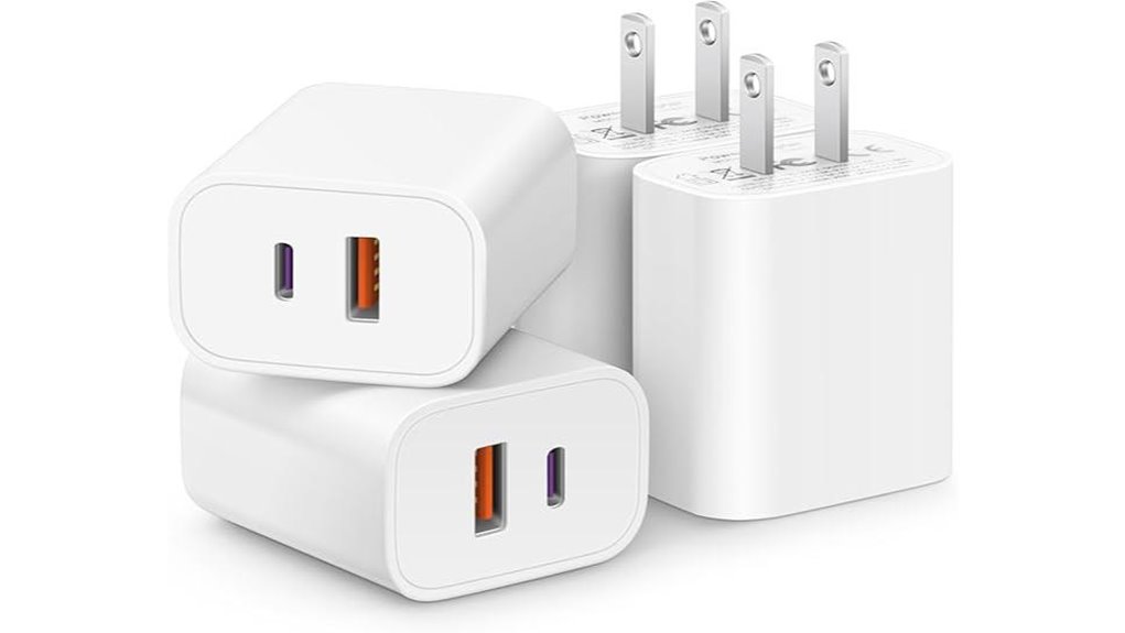 quad usb c usb a 20w qc3 0
