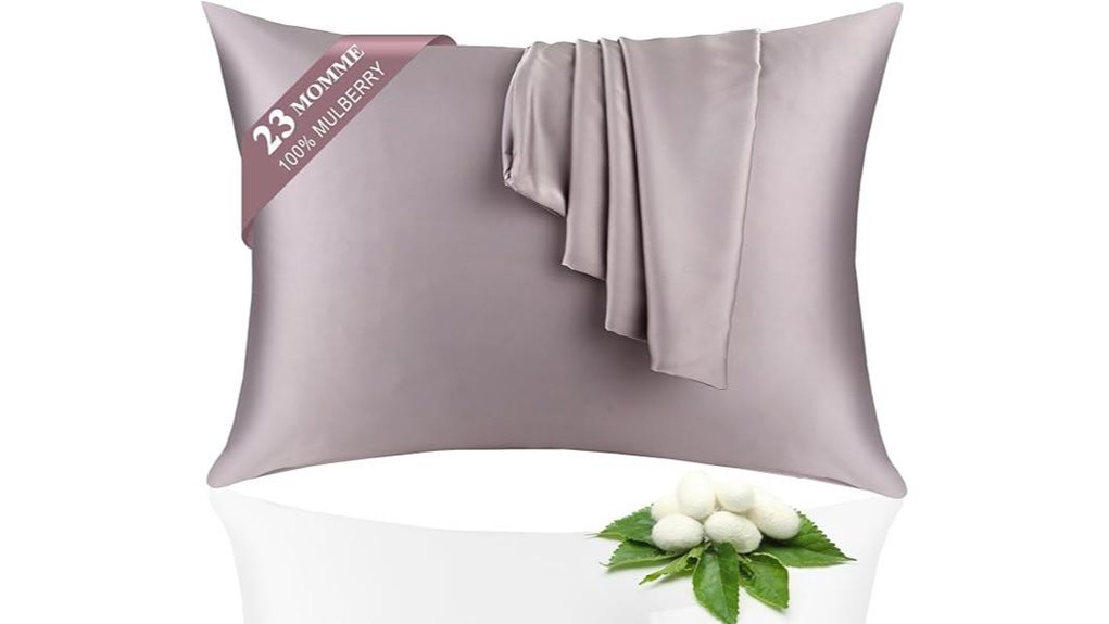 queen gray mulberry silk pillowcases