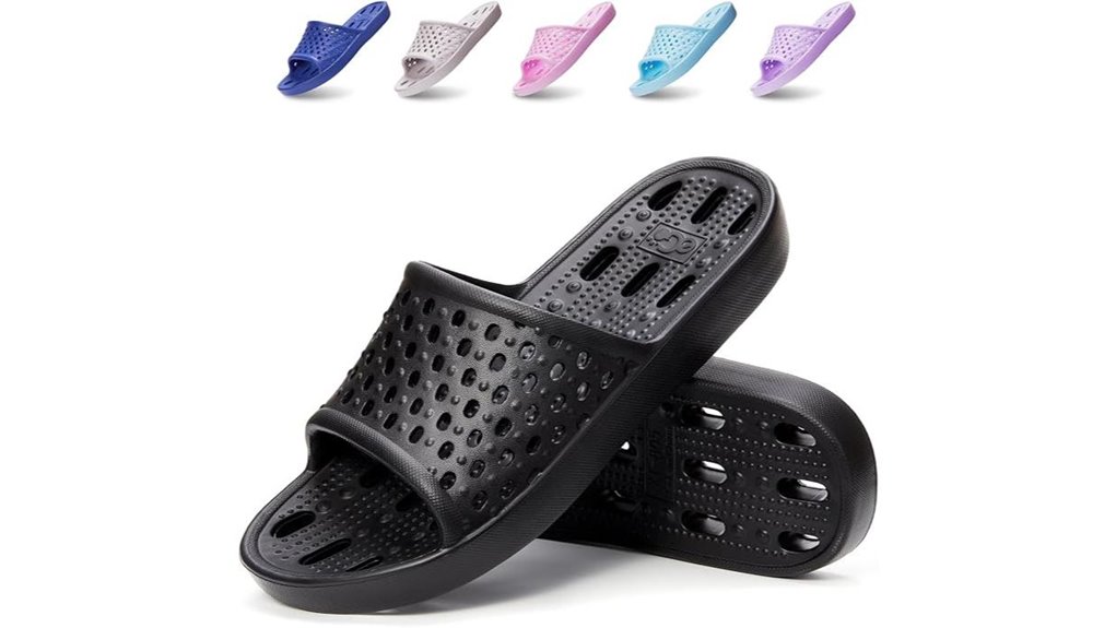 quick dry non slip shower sandals