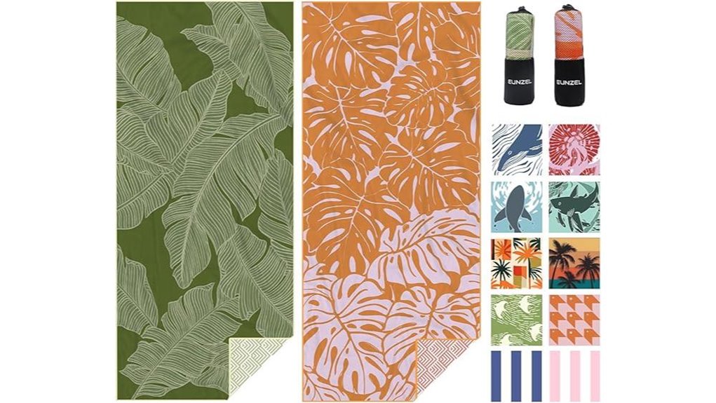 quick drying sand free beach towels