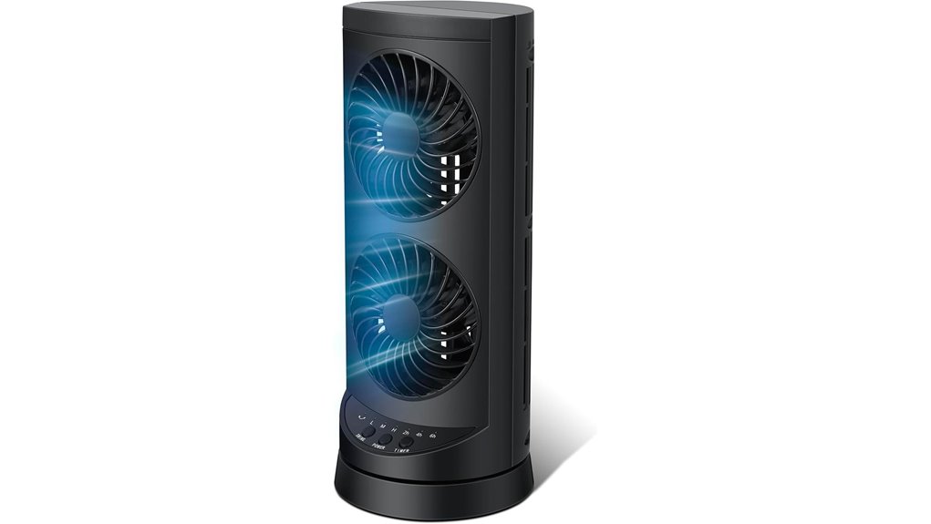 quiet oscillating personal cooling fan