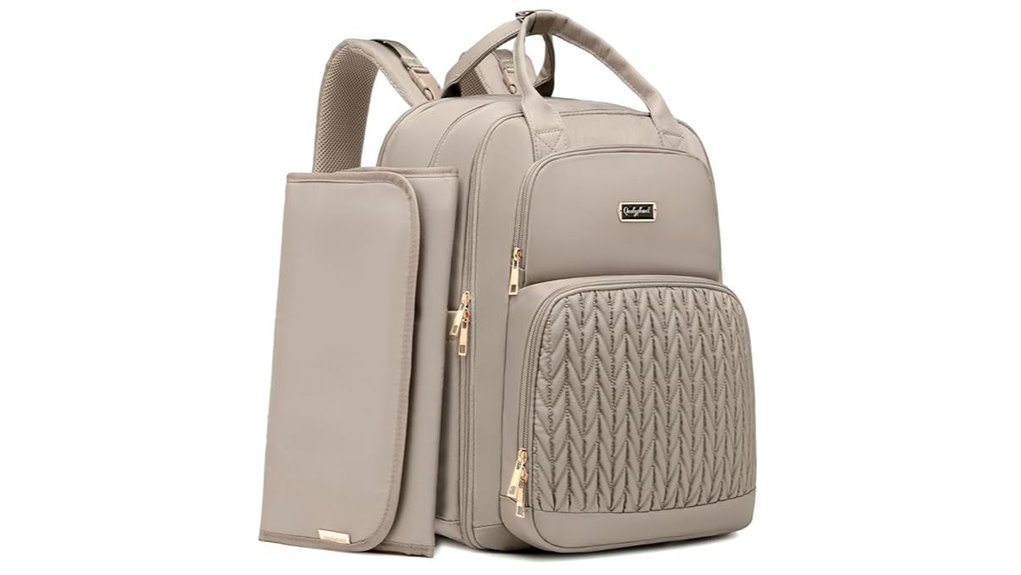 quilted extra large twin diaper backpack