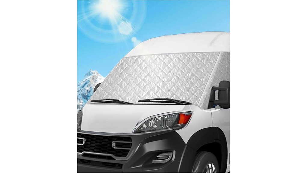 ram promaster windshield sunshade